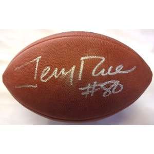 Jerry Rice Autographed/Hand Signed NFL Football JSA F07828