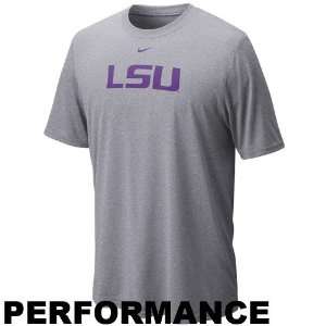  Nike LSU Tigers Ash Legend Logo Performance T shirt (XX 