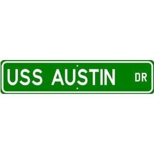  USS AUSTIN LPD 4 Street Sign   Navy Gift Ship Sailor 