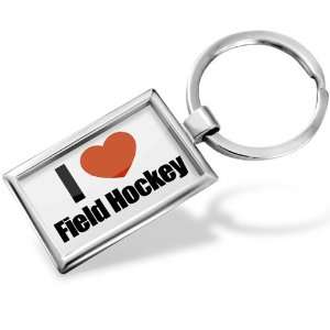  Keychain I Love Field Hockey   Hand Made, Key chain ring 