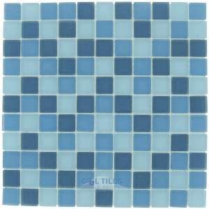  Optimal tile   1 x 1 matte glass mosaic in sky blue 