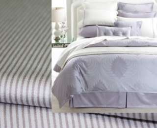 NEW SALON HOTEL COLLECTION EURO SHAM PLUME JACQUARD Lavender Stripe 