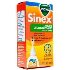    Vicks  Sinex, 12 Hour Nasal Spray, .5oz