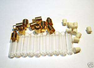 glass rice vial tube bottle pendant keepsakes gp cap 10  