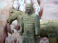 CHINESE LIFESIZE TERRA COTTA SOLDIER 85 TALL  