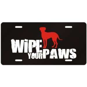   Leopard Dog / Wipe Your Paws  License Plate Dog: Home & Kitchen