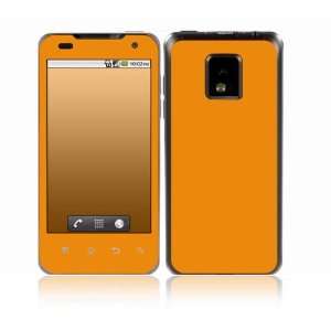  LG Optimus 2X Decal Skin Sticker   Simply Orange 