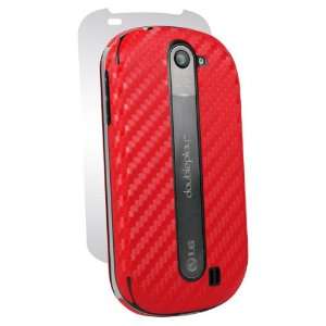  LG Double Play DoublePlay C729 C 729 Cell Phone Red Carbon 