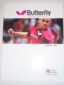 Martin Kilpatrick Butterfly Table Tennis Catalog 2009  