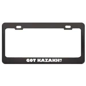 Got Kazakh? Language Nationality Country Black Metal License Plate 