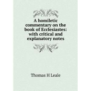    with critical and explanatory notes Thomas H Leale Books