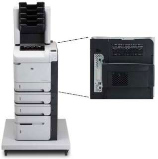 The P4515x includes a duplexer for two sided printing. (Shown here 