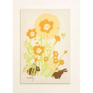  Meadow Stretched Organic Cotton Wall Print: Home & Kitchen