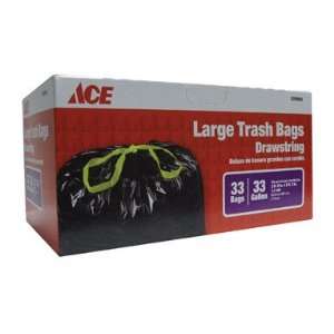 Ace 33gal Large Trash Bags with Drawstring 6 Pack:  Kitchen 