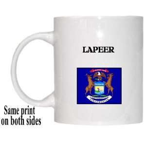  US State Flag   LAPEER, Michigan (MI) Mug 