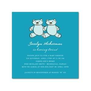    Baby Shower Invitations   Beary Sweet Aqua By Kinohi Designs Baby