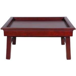  Rosewood Tea Tray in Matte Lacquer Furniture & Decor