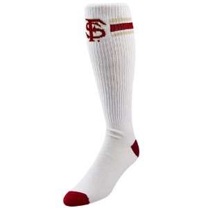   Seminoles (FSU) White Retro Knee High Tube Socks