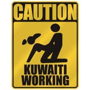   CAUTION  KUWAITI WORKING  PARKING SIGN KUWAIT