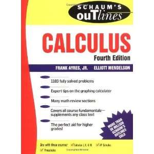  Schaums Outline of Calculus (Fourth Edition) [Paperback 