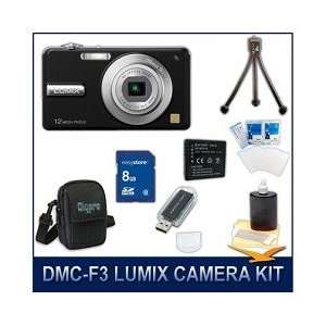 Panasonic LUMIX DMC F2 Digital Camera (Black), 10 MP, 4x Optical Zoom 