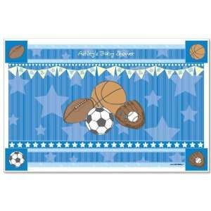   : All Star Sports   Personalized Baby Shower Placemats: Toys & Games