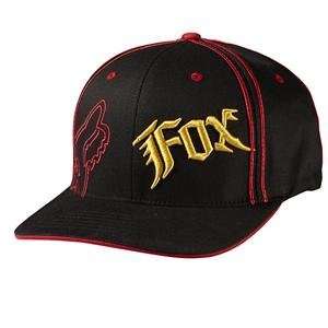  Fox Racing Energy Fitted Hat   L/XL/Black/Red: Automotive