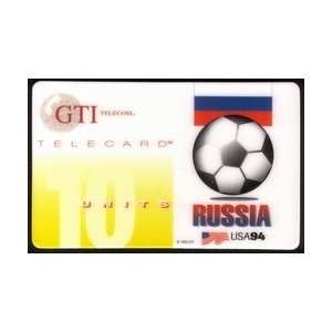   Phone Card 10u World Cup Soccer (1994) Russia 