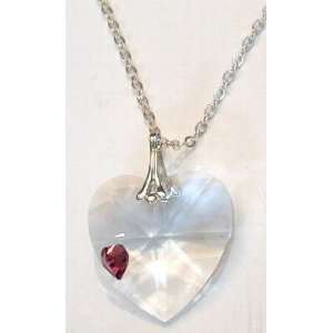 Swarovski Crystal Heart Necklace:  Home & Kitchen