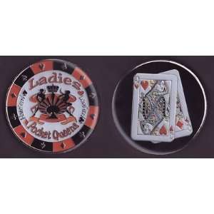  Ladies (Pocket Queens) Poker Card Cover Protector: Sports 