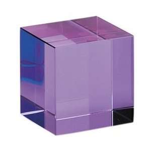  Moser Crystal Alexandrite Square Cube Paperweight