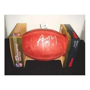 AARON RODGERS SIGNED AUTOGRAPHED OFFICIAL DUKE FOOTBALL GREEN BAY 