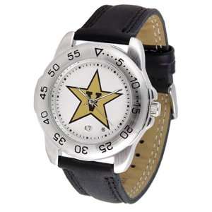   Commodores NCAA Sport Mens Watch (Leather Band): Sports & Outdoors