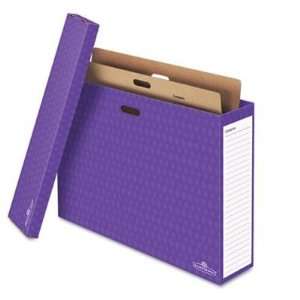  Bankers Box Chart Storage Box, Purple, 12 per Carton 