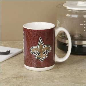  New Orleans Saints Pewter Logo Football Coffee Mug: Sports 