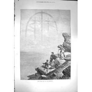  1871 Fog Bow Matterhorn Mountains Antique Print