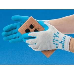  Atlas Fit Rubber Coated Palm Gloves   Medium