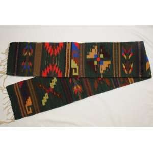 Southwest Zapotec Indian Table Runner 10x80 (a47) 