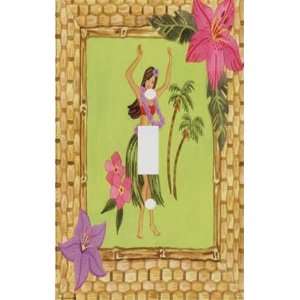 Retro Tiki Hula Dancer Decorative Switchplate Cover