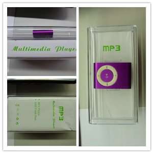  Mini metal Clip MP3 Player supports 2GB 4GB 8GB Micro SD TF Card 