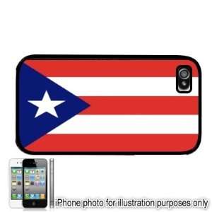  Puerto Rico Rican Flag Apple iPhone 4 4S Case Cover Black 