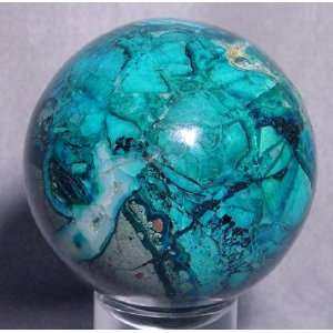  Chrysocolla With Azurite And Malachite Crystal Sphere 