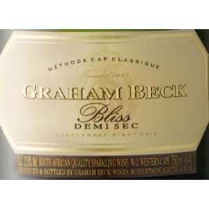  Graham Beck Bliss Demi Sec NV 750ml Grocery & Gourmet 