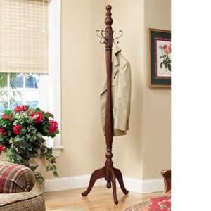   English Country 71 1/4 Inch Tall Wooden Coat Rack