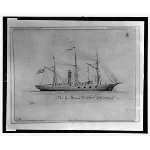  Drawing U.S. Gun Boat Pawnee