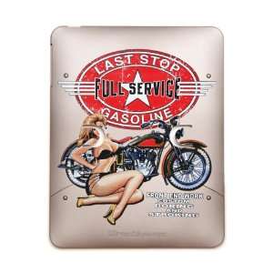   in 1 Case Metal Bronze Last Stop Full Service Gasoline Motorcycle Girl
