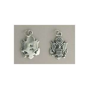  Sterling Silver Charm, Seal of the United States, 3/4 inch 