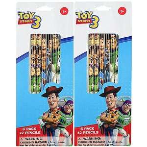   Disney Pixar Toy Story 3 6 Pack No. 2 Pencils [2 Pack]: Toys & Games