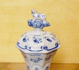 Rare Dutch Delft Cov Beaker Vase Chineses 18th C Kangxi  