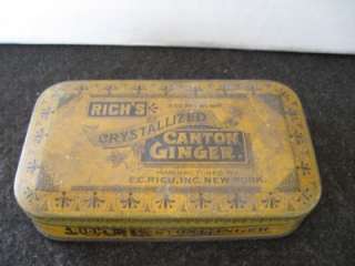 Vintage collectible Richs Canton Ginger Spice Tin  